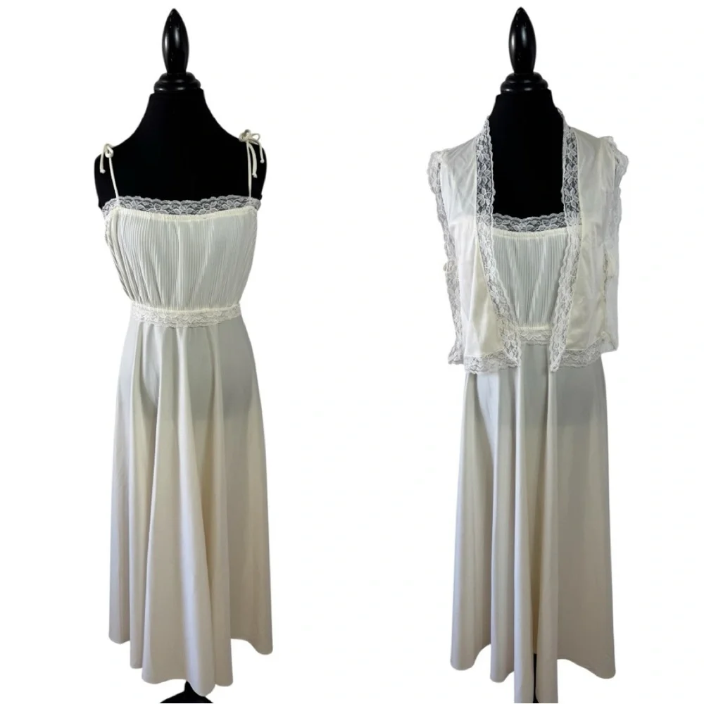 Vtg Kim Hart Maxi Slip Dress - Picture 1 of 15
